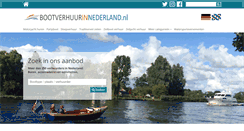Desktop Screenshot of bootverhuurinnederland.nl