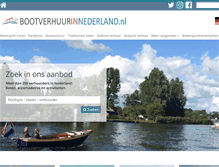 Tablet Screenshot of bootverhuurinnederland.nl